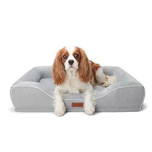 Orthopedic Dog Bed for Small Medium Dogs,Removable Washable Cover,Cooling Gel Memory Foam Sofa,Waterproof Anti-Slip for Pets,28″ L x 23″ W x 6.5″ Th