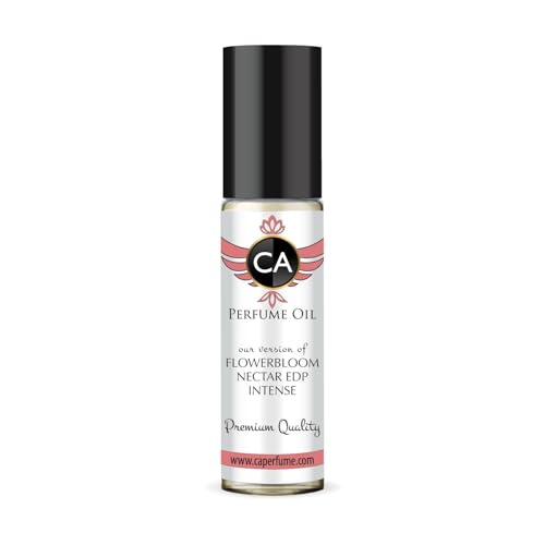 CA Perfume Impression of Flowerbloom Nectar Edp Intense for Women Fragrance Oil Amber Floral Scent Long Lasting Perfumes for Women Travel Size TSA Ready Mini Parfum Body Oil Roll-on 0.33 Fl Oz 10ml