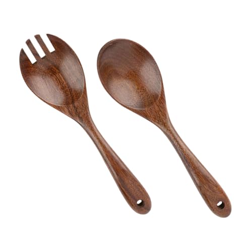 Bestyash Holz Salatbesteck Set