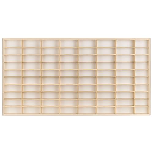 ArtTwist Vitrine pour Collection avec 80 Compartiments | Armoire Vitrine Murale 78,5cm x 40cm x 4cm pour Hot Wheels ou Matchbox | Etagere Figurine (Étagère...