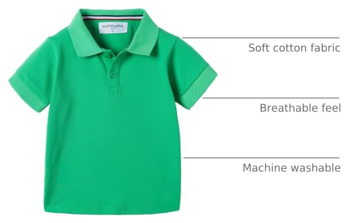 Image of Mud Kingdom Boys Polo Shirt Short Sleeve School Uniform Pique Polo Summer