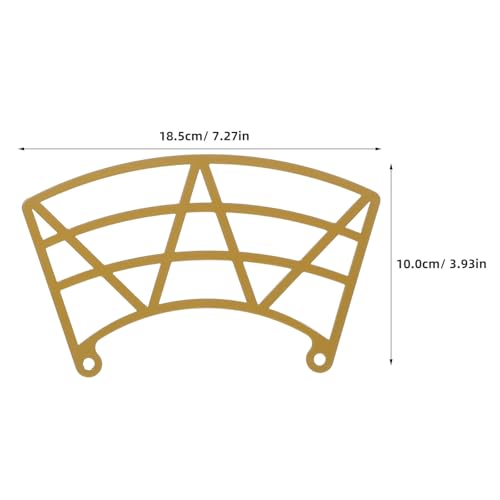 Extensor de percha para comedero de pájaros portátil de metal dorado resistente para jardín 3