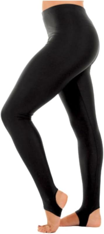 harlogistics Stirrup Leggings Shiny Nylon- Dance Gymnastics Tights for  Girls-Comfortable and Flexible Activewear for Twirling and Performance