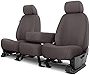 Covercraft Polycotton SeatSaver Custom Seat Covers | SS3477PCGY | 1st Row 40/20/40 Bench Seat | for 2019-2020 Ford F-150, 2019-2022 F-250/F-350 | Gray