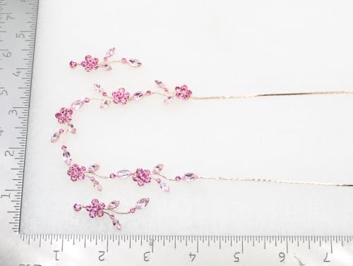 Image of Faship Gorgeous Rhinestone Crystal Floral Necklace Earrings Set