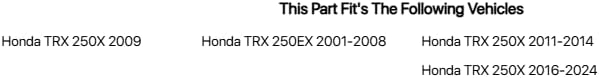 Tusk Comp Series Nerf Bars Red with Black Webbing for Honda TRX 250X 2009,2011-2014,2016-2024