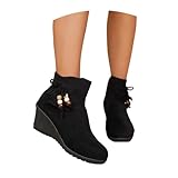 ▶ All-Match : ces bottines à talons compensés s'accordent parfaitement avec les robes, jeans, costumes, leggings, pulls, manteaux, sweats à capuche, coupe-vent, doudounes et plus encore.