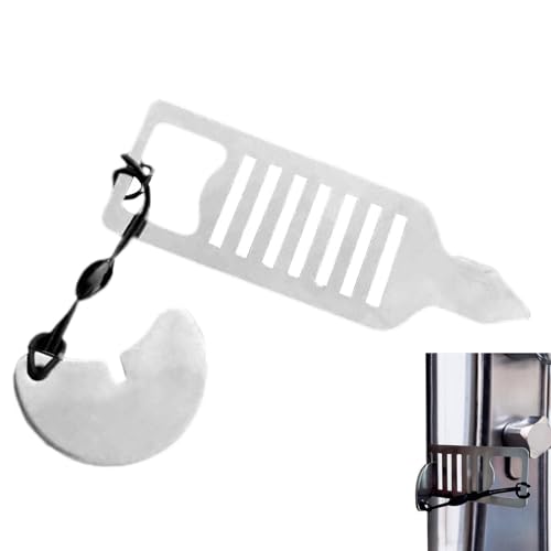 demaxiyad Cerradura de puerta de hotel, cerradura de puerta portátil | Topes de puerta de hotel robustos,Cerradura de puerta ajustable de acero inoxidable, sin taladro, para uso hotelero, bloqueo de