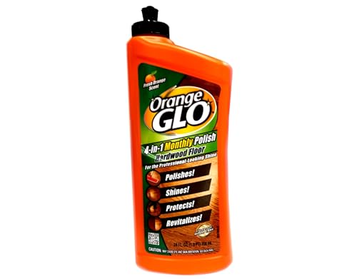 Orange Glo Hardwood Floor 4-in-1 Monthly Polish, Fresh Orange Scent, 24 oz Bottle
