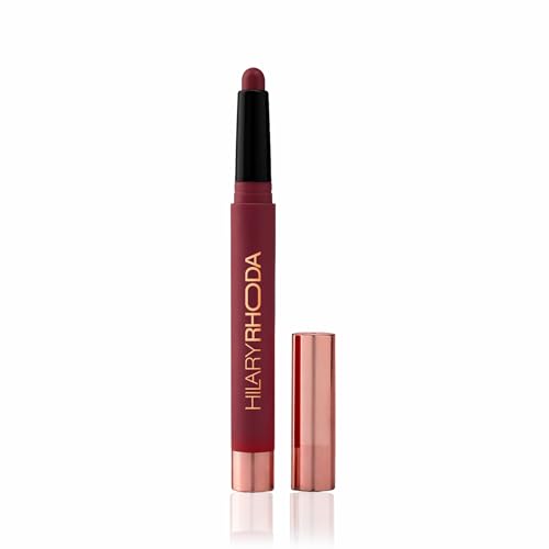 Image of Hilary Rhoda Maxx Stay Non Transfer Lipstick | Matte Finish & Transfer-Proof | 16-Hour Stay | Creamy Finish & Smudge Proof | Crayon Lipstick - 1.5g (Port Passion - Shade 17)