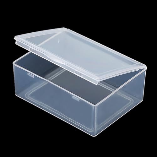 Image of 12 Pack Rectangular Mini Plastic Storage Containers (2.17 x 1.69 x 0.87 Inch), Clear Plastic Containers for Small items, Crafts, Beads, Coins, Jewelry and Business Cards