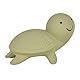 Tikiri 8597510 - Naturkautschuk Rassel in Geschenkbox, Schildkröte, Badewannenspielzeug, für Babys und Kinder ab 0+ Monaten