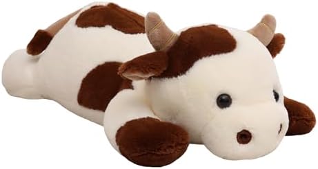 YESGIRL 25.6 inch 5 lbs Cow Weighted Stuffed Animals, Large Weigh...
