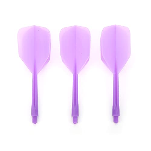 XHIKOWAT Dartboard Wing Anti Breakage One Piece Transparent Shaft and Head 2ba Integrated Transparent Dart Shaft for Dart Games (Violet), XHIKOWATud7torw8fs-15