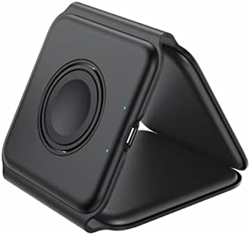 ZUJO 3 in 1 Magnetic Wireless Charger Compatible with iPhone 14/13/12, MagSafe, Samsung Galaxy, AirPods Pro, Apple Watch - Black