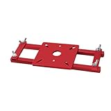 2-in-1 unsichtbare Befestigungsschlitzhalterung und Zentrierführung für Holzbearbeitungsfräser, Schlitz- und Anfasvorrichtung, kompatibel mit 65 mm ID-Trimmern (ohne Basis)