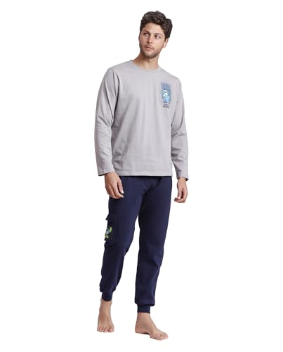 Disney Pijama Manga Larga Experiment 626 Stitch para Hombre