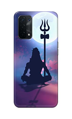 Image of Printed Hard Back Cover Case for Oppo A54 5G | Oppo A74 5G | Oppo A93 5G | Oppo A93s 5G Back Cover (Lord Shiva) -1302