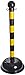 Brady 92122 Bradylink 41" Height, 3" Outside Diameter With 16" Diameter Base, Polyethylene Base And Top, Polystyrene Post, Black And Yellow Color Non-Reflective Striped Warning Posts-Large