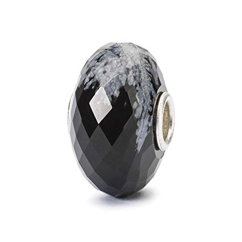 Preisvergleich Produktbild Trollbeads TSTBE-20030 Facettierter Schneeflocken Obsidian, limitiert