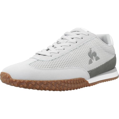 Le COQ Sportif Veloce I Open Mesh - Zapatillas Bajas de Piel y Malla Transpirable - Collar Acolchado con Suela de Goma EVA - Zapatos para Hombre - Talla 46 - Galleta/Neutral Grey
