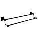 Badezimmer Hardware-Zubehör-Set Edelstahl-Doppelhandtuchhalter, schwarz beschichtet, Badetuchablage, Wandmontage, Bad-Duschhalter, rostfreies Sanitärzubehör, 15,5 / 19 / 23,5-Zoll-Mehrzweck Klosett Zu
