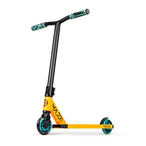 Madd Gear Renegade Rascal Complete Pro Scooter Orange Teal - Stunt Scooter for Kids 4 Years and Up - Perfect Freestyle Trick Scooter for Beginners