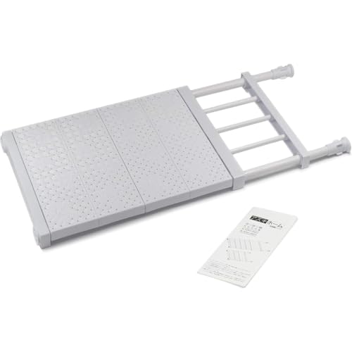 突っ張り棚 つっぱり棚 強力 伸縮棚 ミニ メッシュ棚 ワイド幅REENEW (A,33-53 cm)
