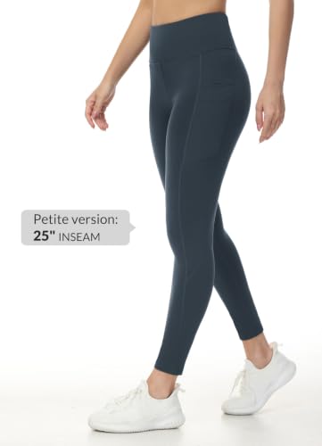 Image of baleaf Women's Fleece Lined Leggings Thermal Warm Winter Tights | 25 inch /27 inch, Water Resistant, Pockets, Running, Hiking, Yoga, Skiing, Travel, for Cold Weather, Leggings for Women