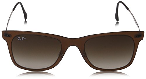 Óculos de sol Ray-Ban RB4210 Wayfare Light Ray Square, fosco, Matte Dark Brown/Gradient Brown, 50 mm