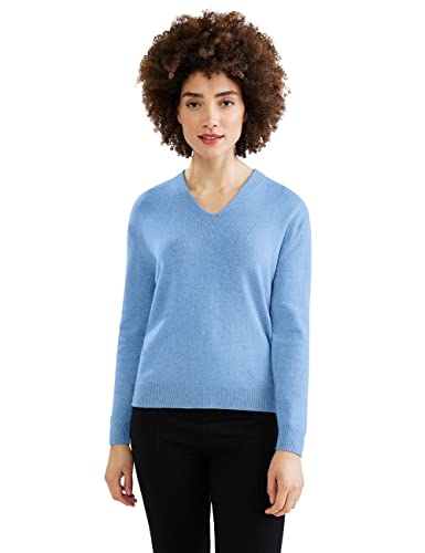STREET ONE Damen A302266 Strickpullover, Bay Blue Melange, 36