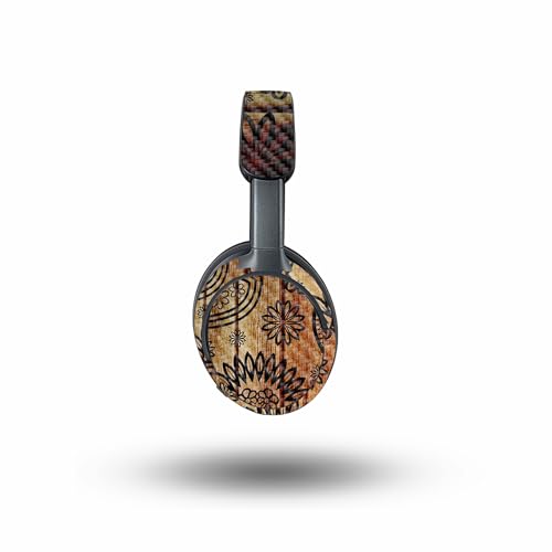 Image of MightySkins Carbon Fiber Skin Compatible with Bose QuietComfort Ultra - Wooden Floral | Protective, Durable Textured Carbon Fiber Finish | Easy to Apply
