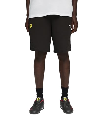 PUMA Scuderia Ferrari PM1 - Pantalones cortos para hombre, Negro (puma black), S