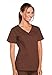 Cherokee Women's Workwear Scrubs Core Stretch V-Neck Top, Chocolate, X-Large