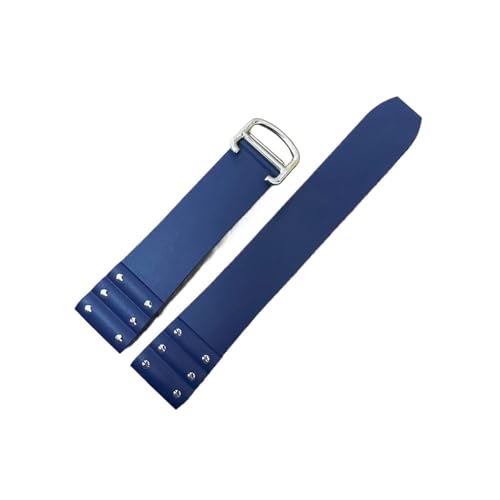 [|Ő] JeBG TgX Xgbv VRuXbg o[EHb`oh ho[oh 21mm ubN u[ XgohɑΉ(Blue silver clasp)