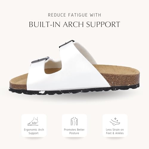 ECO THALITA Women’s Sustainable Sandals – Lightweight, Adjustable Double Buckle with Shock-Absorbing Sole – Casual Travel & Outdoor Footwear – Made in Europe3