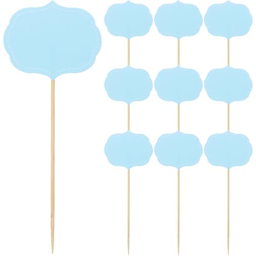 FUNOMOCYA Cheese Board Accessories 24pcs Food Label Picks Blank Toothpick Flags for Buffet Party