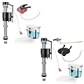 Teviora Universal Toilet Flusher Replacement Kit, Water-Saving & Height Adjustable Fill Valve, 2-Inch Flapper, Toilet Handle Lever