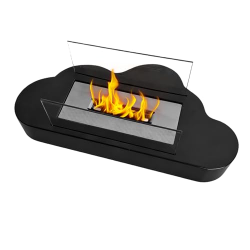Chimenea de Mesa Portátil – Fogón Exterior, Quemador Nube Compacto, Mini Calentador Decorativo | Mesa de Llama Acogedora para Cocina, Patio, Balcón, Jardín, Picnics, Comidas Familiares, Camping