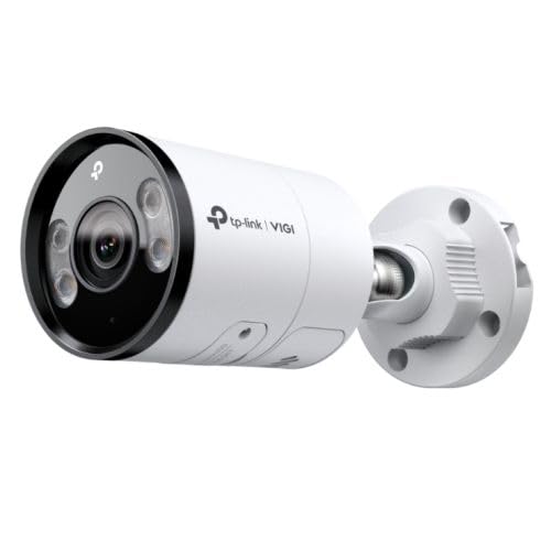 VIGI InSight S355 - Cámara de red tipo bala a todo color para exteriores de 5 MP, compatible con PoE, cámara CCTV para exteriores de súper alta definición, análisis de personas y vehículos