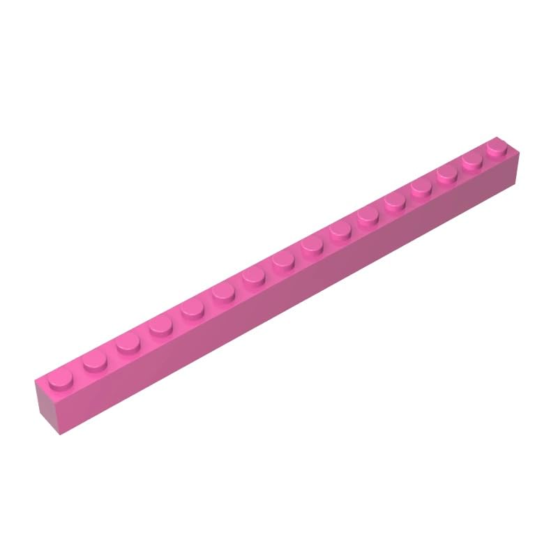 Gobricks 2465 Basic Bricks Brick 1x16 10 Pieces GDS-539 Compatible with Lego Building Blocks Color:Dark Pink โ image 1