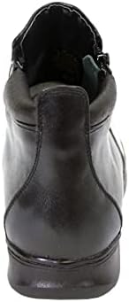 Peerage Juliet (LB7026) Women Wide Width Leather Casual Ankle Boots BLACK 8 | Image 3