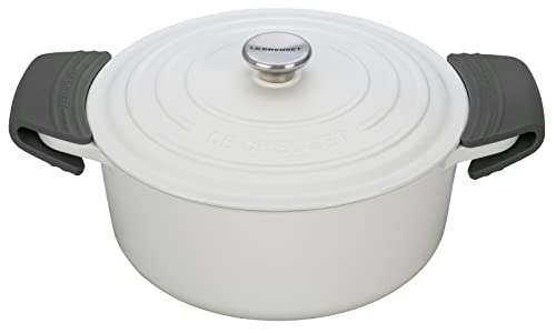 Image of Le Creuset Silicone Set of 2 Handle Grips, 5 inch x 2 1 /2 inch each, Sea Salt