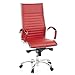 Produktbild hjh OFFICE 660530 Profi Chefsessel Parma 20 Leder Rot Bürostuhl Drehstuhl, hohe Rückenlehne ergonomisch