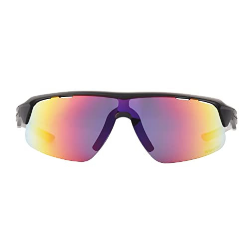 Image of Rawlings Change Up Spotter Youth Baseball Sunglasses, Matte Black /Red Mirror, 64mm