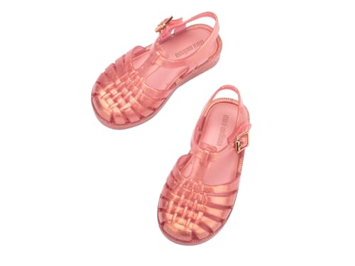 Image of mini melissa Possession Jelly Fisherman Sandal for Toddler and Kids | Iconic Fisherman Jelly Sandal for Toddlers & Girls, Adjustable Buckle, Waterproof, Bubblegum Scent, Play & Dress Shoes