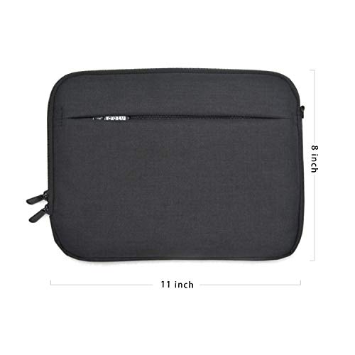 Patu Portable 9 - 11 Inch Tablet Sleeve Case, Accessories Organizer, Document Pocket, Protective Cover Bag for Apple iPad Air / Pro 11 10.5 10.1 9.7 Gen 2 3 4 Android Galaxy Tab, Black