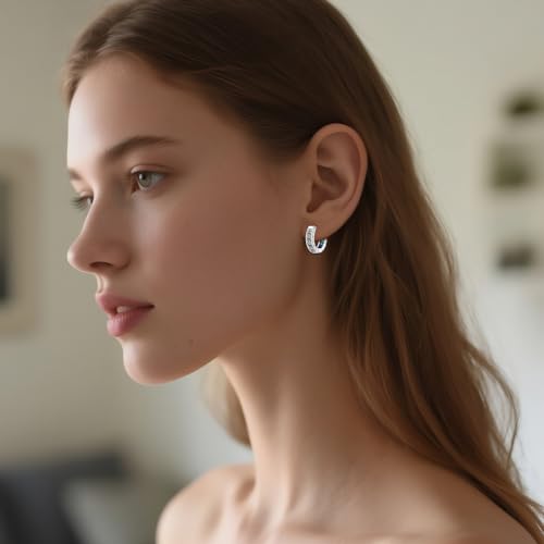 ONEFINITY Viking Earrings 925 Sterling Silver Celtic Knot Abalone Shell Hoop Earrings Viking Runes Norse Jewelry Gifts for Women Men4