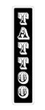 Cortan360 Tattoo Street Sign Signs Shop Tattoos Designs Ink| Indoor/Outdoor | 8' Wide Sticker Decal
