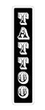 Cortan360 Tattoo Street Sign Signs Shop Tattoos Designs Ink| Indoor/Outdoor | 8' Wide Sticker Decal